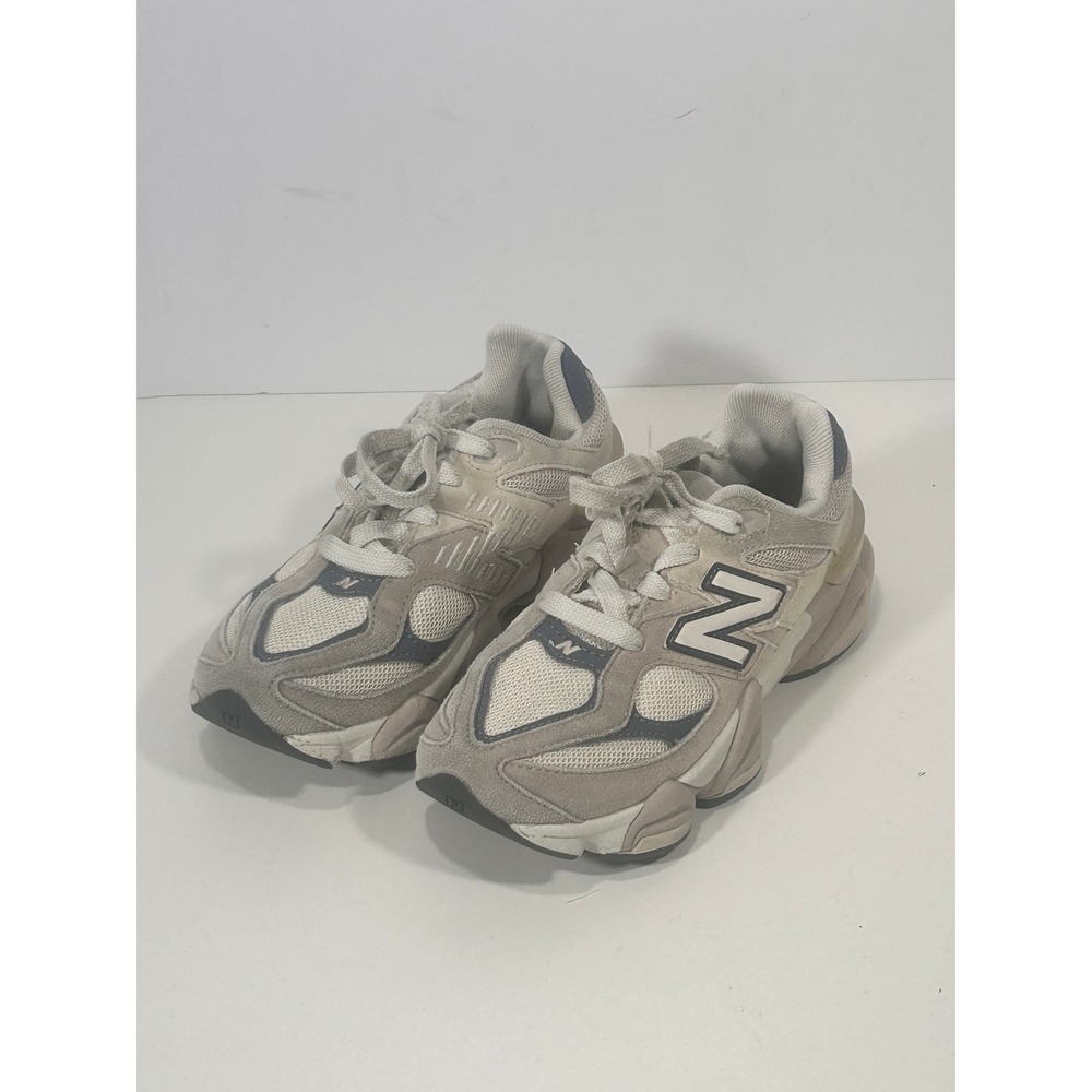 New Balance 9060 Rain Cloud Grey Navy Boys Size 2 PC9060EB Sneakers